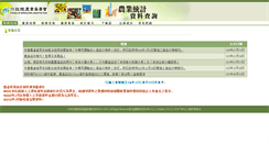 Desktop Screenshot of agrstat.coa.gov.tw